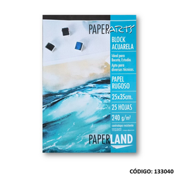 [L133040] BLOCK ACUARELA PAPERLAND 25x35 240gr. x 25hjs. (L133040)