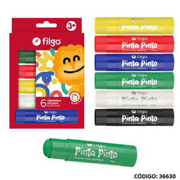 [L36630] TEMPERA SOLIDA FILGO X6 COLORES CLASICOS (L36630)