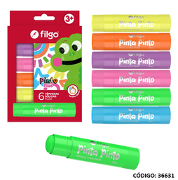 [L36631] TEMPERA SOLIDA FILGO X6 COLORES FLUO (L36631)