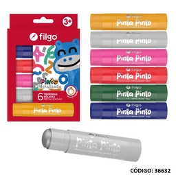 [L36632] TEMPERA SOLIDA FILGO X6 COLORES METALIZADOS (L36632)