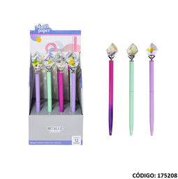 [L175208] BOLIGRAFO MULTIPAPER METALLIC RETRACTIL DIAMOND (L175208)