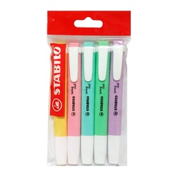 [S4288] RESALTADOR SWING STABILO COOL PASTEL X5 COLORES (S4288)