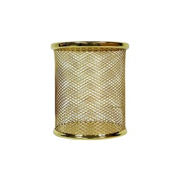 [S5252] PORTALAPIZ TALBOT REDONDO METAL ORO (S5252)