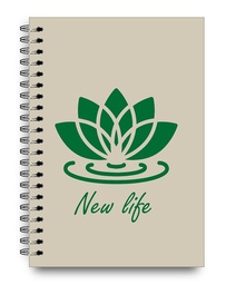 [L105710] CUADERNO A5 16X21 PAPERLAND ECO TRADICIONAL NATURALEZA RAYADO (L105710)