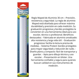 [L34446] REGLA MAPED DE ALUMINIO 30cm. (L34446)