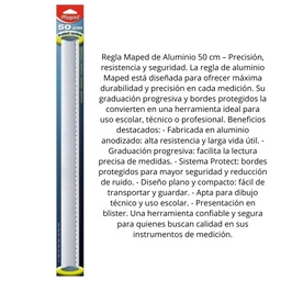 [L34443] REGLA MAPED DE ALUMINIO 50cm. (L34443)