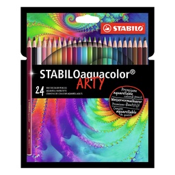 [S5093] LAPICES AQUACOLOR STABILO ARTY X24 COLORES LARGOS (S5093)