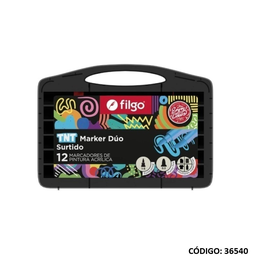 [L36540] MARCADOR FILGO PINTURA ACRILICA TNT MARKER X12 COLORES (L36540)