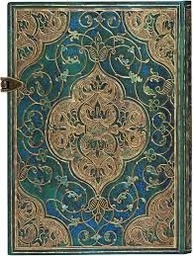 [P732144] CUADERNO 18X13 PAPERBLANKS TAPA DURA CRONICAS TURQUESAS RAYADO (P732144)