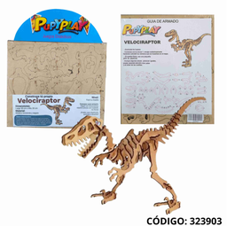 [J323903] PUZZLE 3D MADERA VELOCIRAPTOR (J323903)
