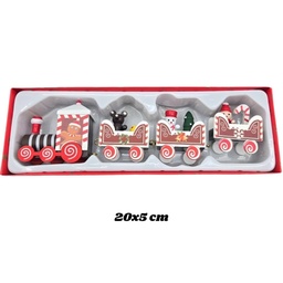 [R36131] ADORNO NAVIDAD TREN MADERA 20X5cm. (R36131)