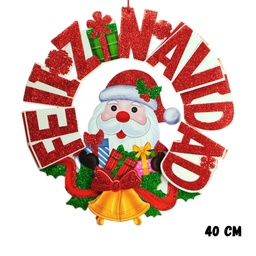 [R36113] CORONA FELIZ NAVIDAD 40cm. (R36113)
