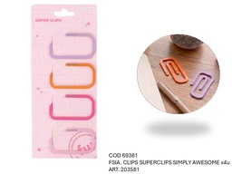 [L69381] CLIPS SUPERCLIPS SIMPLY AWESOME X4 UNIDADES (L69381)