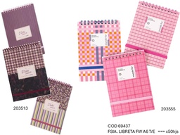 [L69437] LIBRETA FW A6 RAYADA X50 hjs. (L69437)