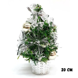 [R36112] PINO NAVIDAD 20cm. PLATA (R36112)