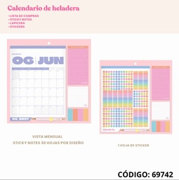 [L69742] PLANNER 2027 FW DE HELADERA 35X35cm. (L69742)