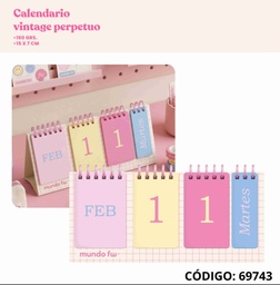 [L69743] CALENDARIO 2027 FW DE ESCRITORIO VINTAGE (L69743)