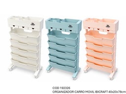 [L192326] ORGANIZADOR IBI CRAFT CARRO MOVIL 40X20X78cm. (L192326)