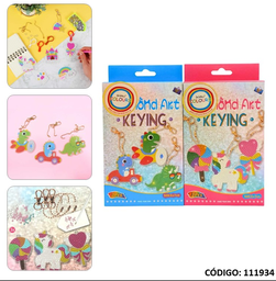 [J111934] ARTE CON DIAMANTES LLAVERO X3 (J111934)